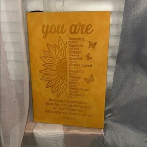 Inspirational Yellow Journal- 150 pages-NWT